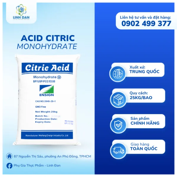 Acid Citric Monohydrate C6H8O7.H2O