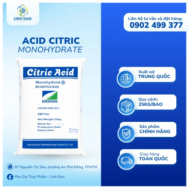 Acid Citric Monohydrate C6H8O7.H2O