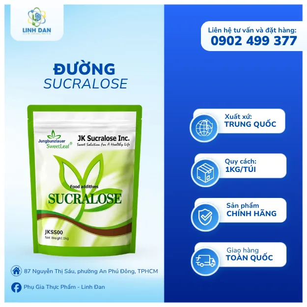 Đường Sucralose - C12H19Cl3O8