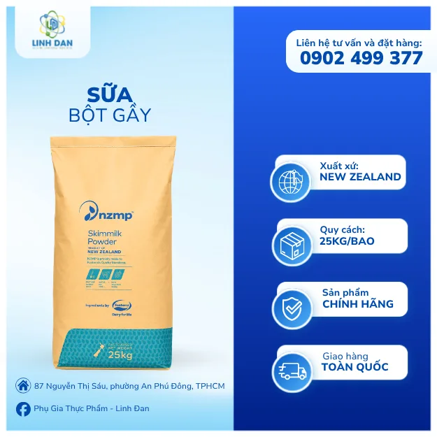 Sữa Bột Gầy NEWZEALAND - Regular Skimmilk Powder 25kg