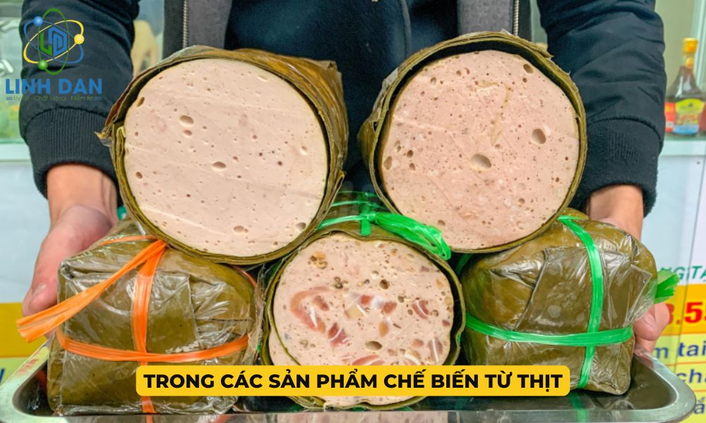 Trong các sản phẩm chế biến từ thịt
