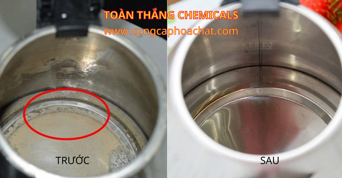 giấm acid acetic tẩy cặn vôi