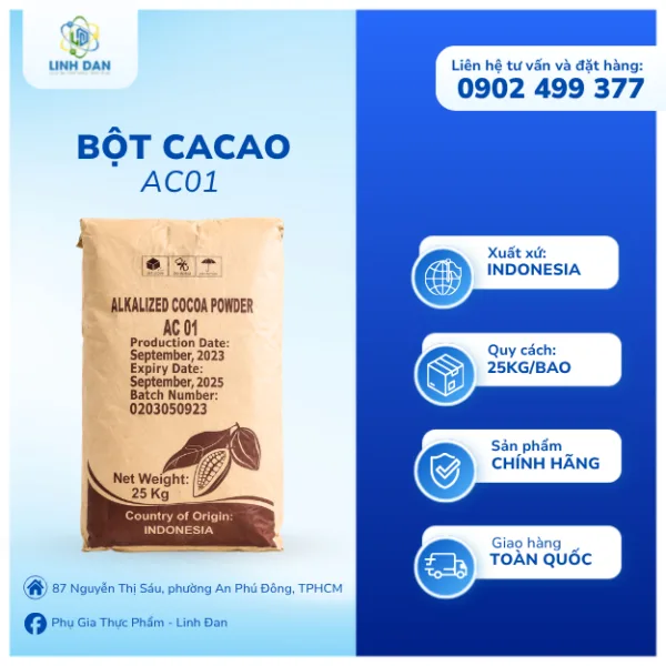 Bột Cacao AC01 (Indonesia)