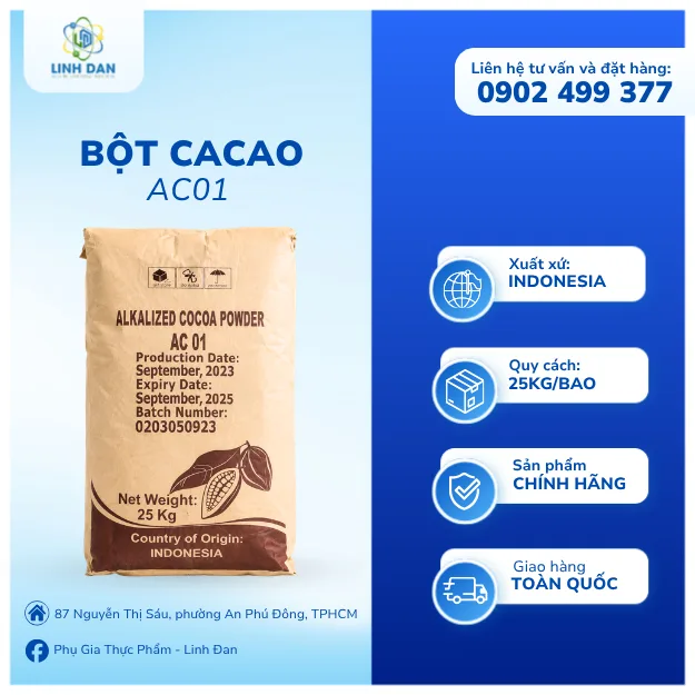 Bột Cacao AC01 (Indonesia)