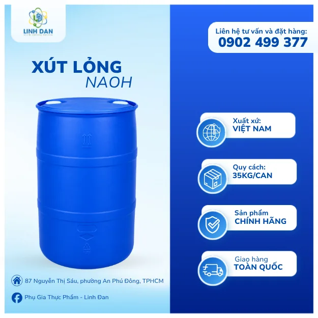 Xút Lỏng NaOH 45% - (Xút Ăn Da)