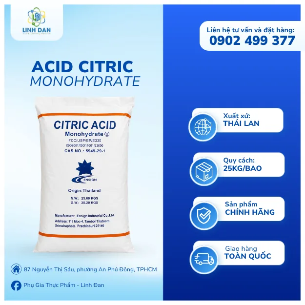 Acid Citric Monohydrate Thái Lan