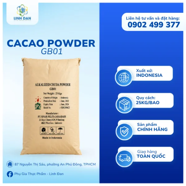 Bột Cacao Powder GB01 - Indonesia