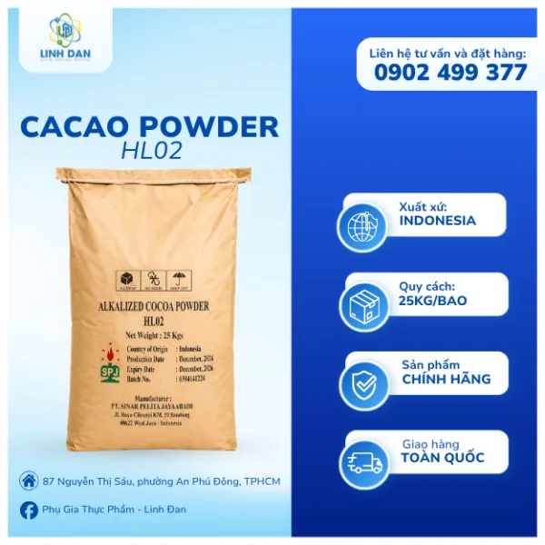 Bột Cacao Powder HL02 - Indonesia