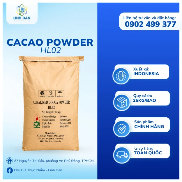 Bột Cacao Powder HL02 - Indonesia