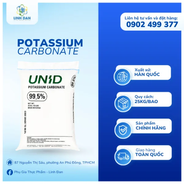 Potassium Carbonate 99.5% (Hàn Quốc)