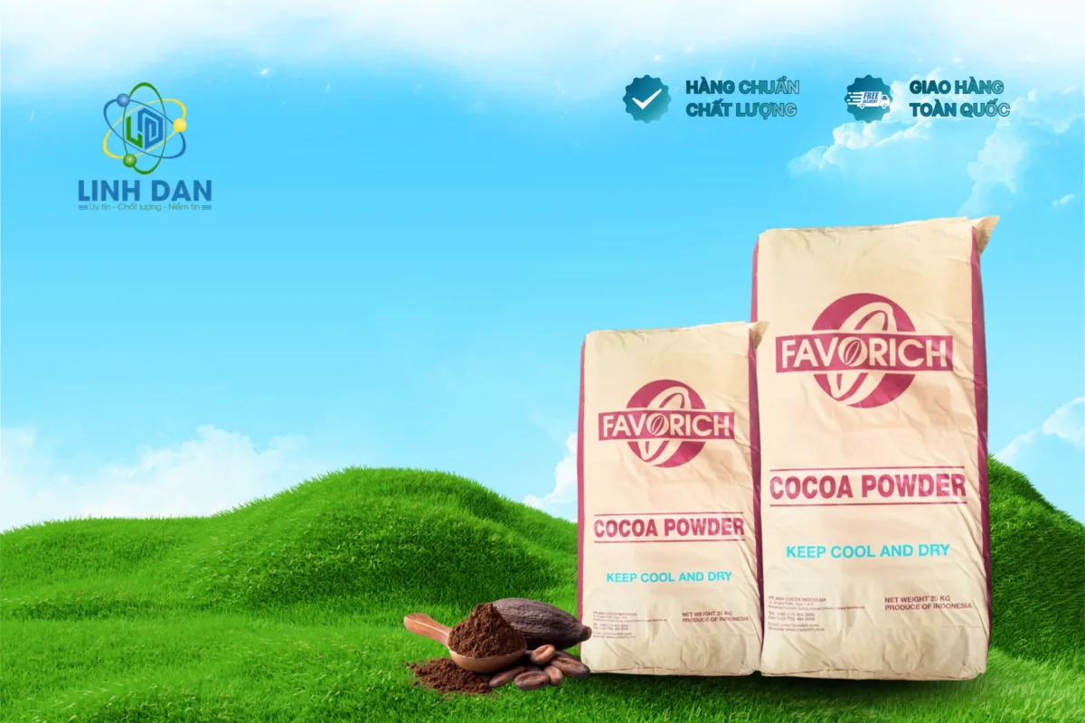 Bột cacao favorich bao 25kg giá tốt