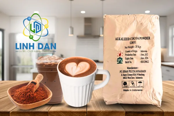 Bột cacao GB01 dùng pha chế quán cafe và làm bánh