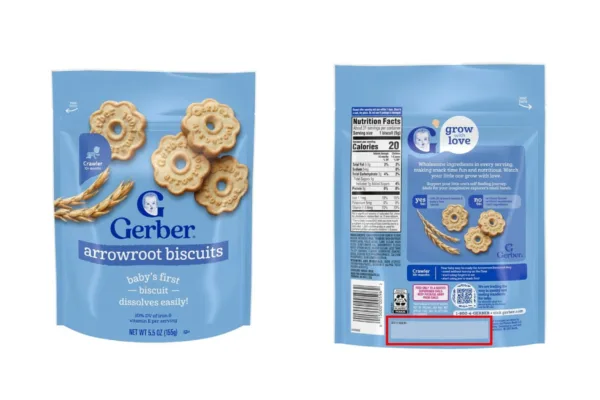 Nestle thu hồi lô bánh ăn dặm Gerber