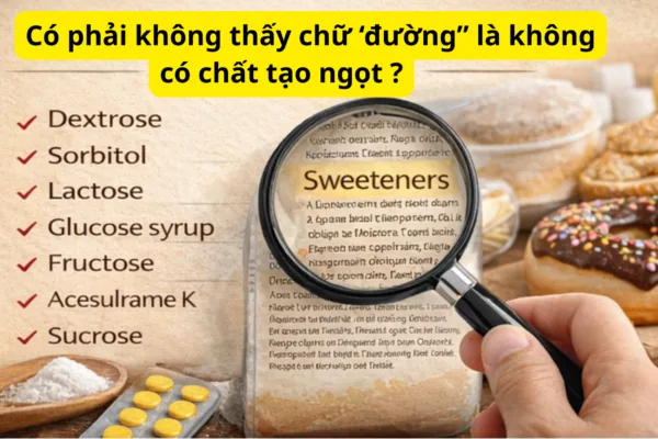 Cách nhận biết chất tạo ngọt trong thực phẩm