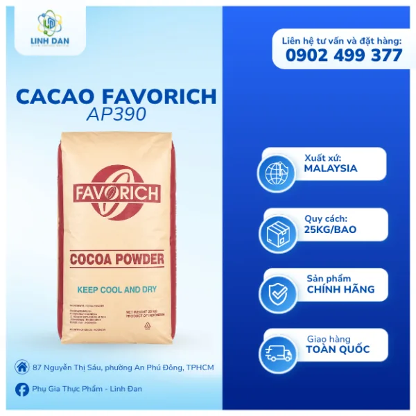 Bột Cacao Favorich AP390